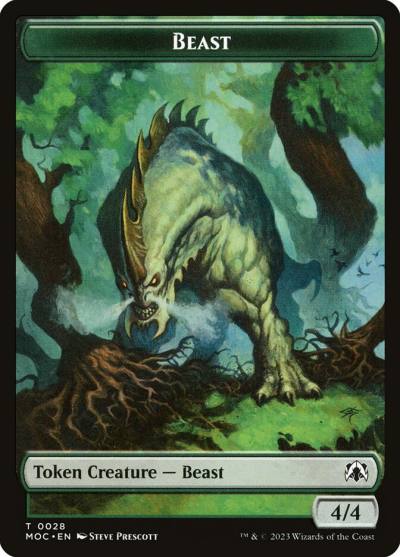 Beast TMOC-28 March of the Machine Commander Tokens Magic card