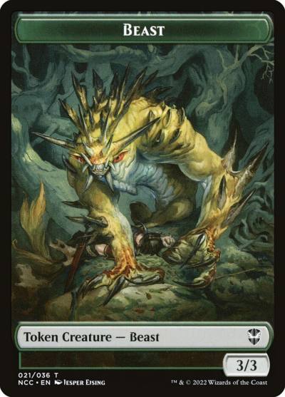 Beast TNCC-21 New Capenna Commander Tokens Magic card