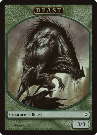 Beast TNPH-1 New Phyrexia Tokens Magic card