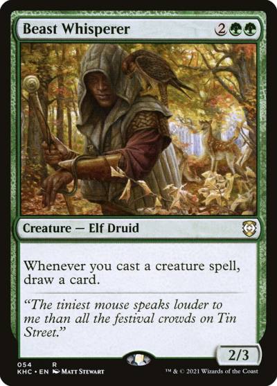 Beast Whisperer KHC-54 Kaldheim Commander Magic card