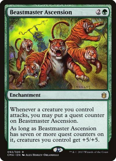 Beastmaster Ascension CMA-92 Commander Anthology Magic card