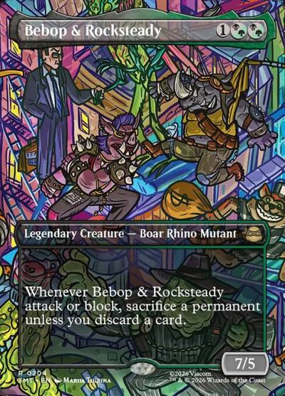 Bebop & Rocksteady TMT-204 Teenage Mutant Ninja Turtles Magic card