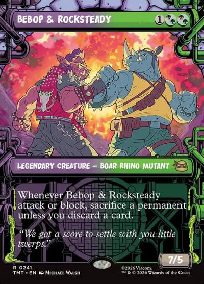 Bebop & Rocksteady TMT-241 Teenage Mutant Ninja Turtles Magic card
