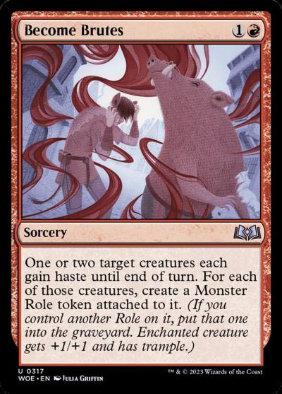 Become Brutes WOE-317 Wilds of Eldraine Magic card