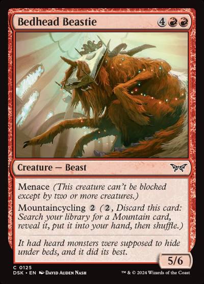 Bedhead Beastie DSK-125 Duskmourn: House of Horror Magic card