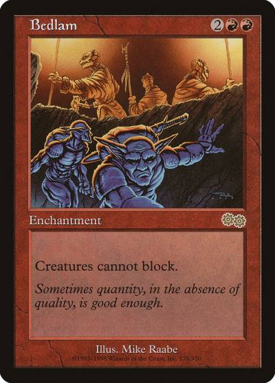 Bedlam USG-175 Urza's Saga Magic card