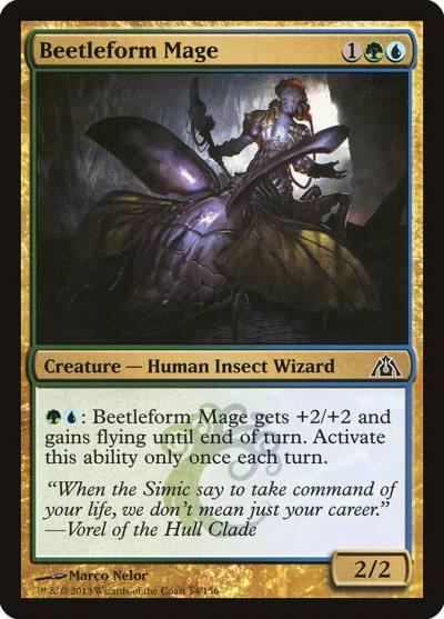 Beetleform Mage 54 Dragon's Maze Magic card