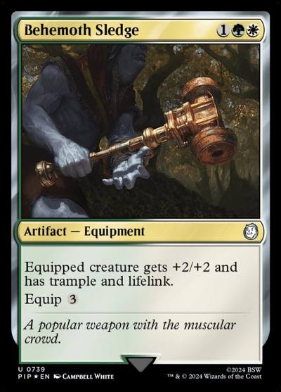 Behemoth Sledge PIP-739 Fallout Magic card
