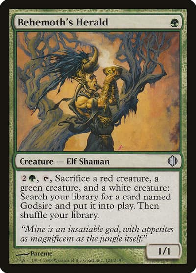 Behemoth's Herald 124 Shards of Alara Magic card