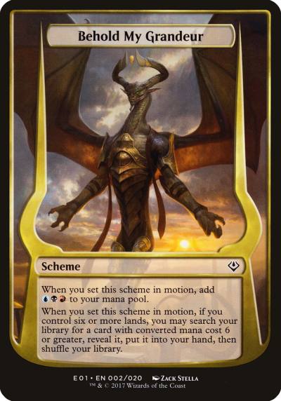 Behold My Grandeur OE01-2STAR Archenemy: Nicol Bolas Schemes Magic card
