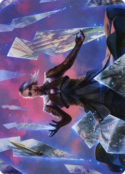 Behold the Multiverse // Behold the Multiverse AKHM-10 Kaldheim Art Series Magic card