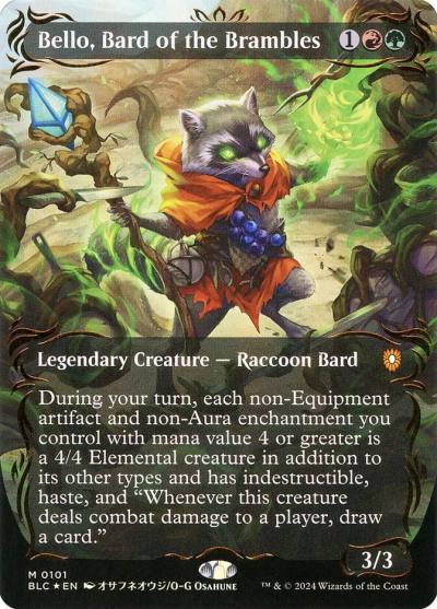 Bello, Bard of the Brambles BLC-101 Bloomburrow Commander Magic card