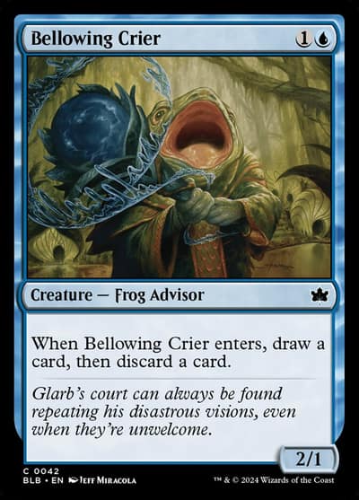 Bellowing Crier 42 Bloomburrow Magic card