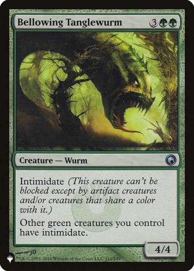 Bellowing Tanglewurm PLST-SOM-111 The List Magic card