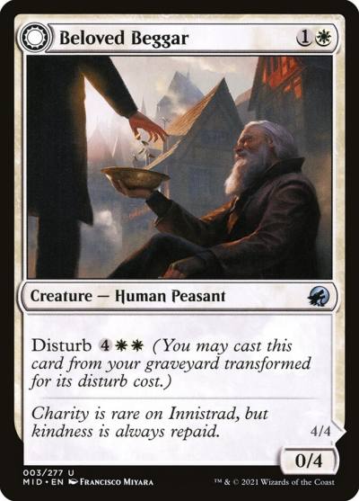 Beloved Beggar // Generous Soul MID-3 Innistrad: Midnight Hunt Magic card