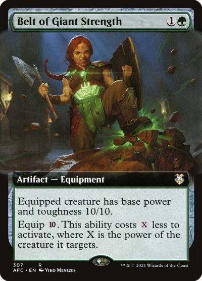 Belt of Giant Strength AFC-307 Forgotten Realms Commander Magic card