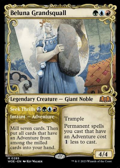 Beluna Grandsquall // Seek Thrills WOE-285 Wilds of Eldraine Magic card