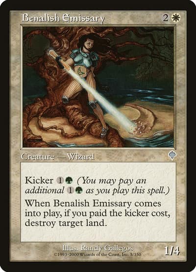 Benalish Emissary 5 Invasion Magic card