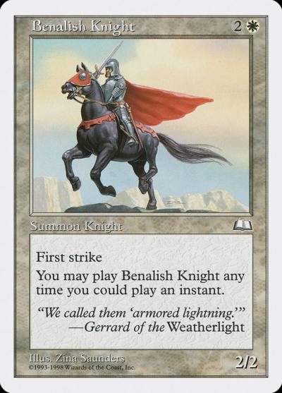 Benalish Knight ATH-3 Anthologies Magic card