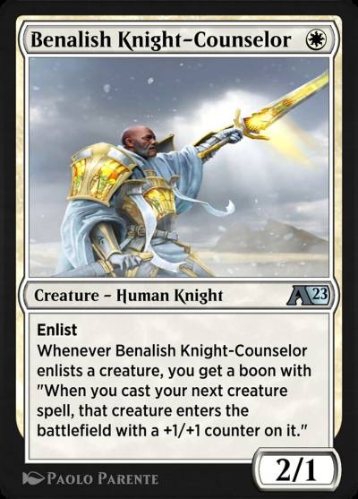 Benalish Knight-Counselor 1 Alchemy: Dominaria Magic card