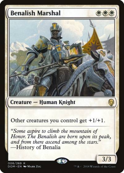 Benalish Marshal DOM-6 Dominaria Magic card