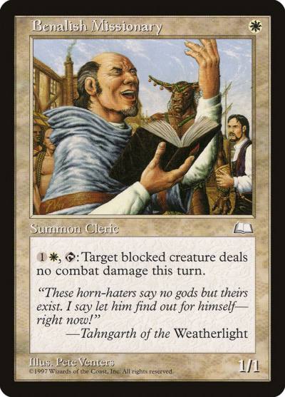 Benalish Missionary 10 Weatherlight Magic card