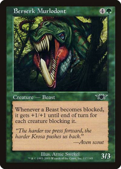 Berserk Murlodont 117 Legions Magic card