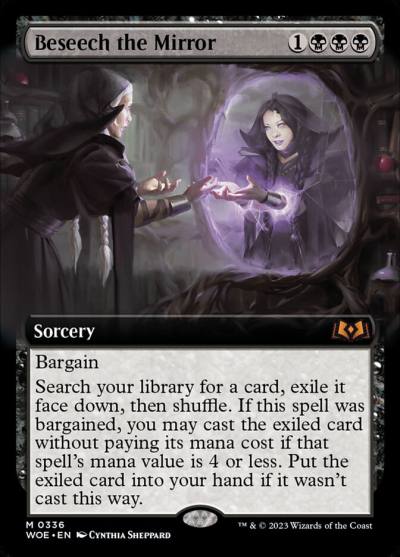 Beseech the Mirror WOE-336 Wilds of Eldraine Magic card