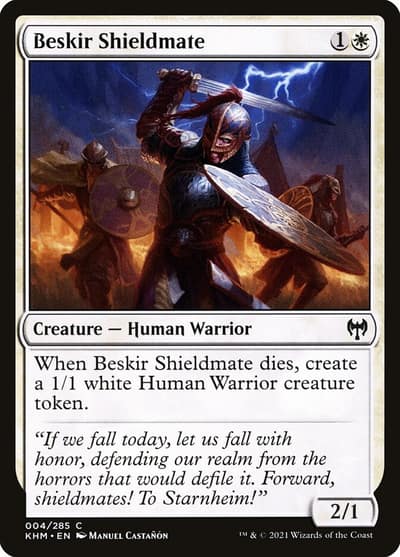 Beskir Shieldmate 4 Kaldheim Magic card