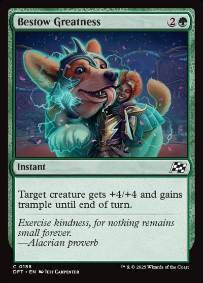 Bestow Greatness DFT-155 Aetherdrift Magic card