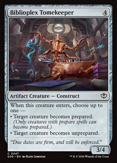 Biblioplex Tomekeeper SOS-247 Secrets of Strixhaven Magic card