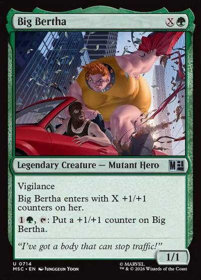 Big Bertha MSC-714 Marvel Super Heroes Commander Magic card