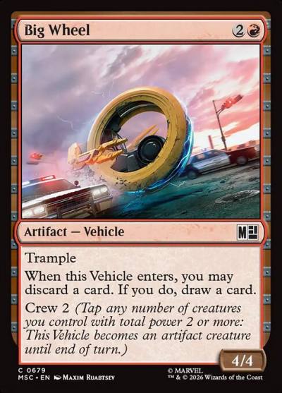 Big Wheel MSC-679 Marvel Super Heroes Commander Magic card