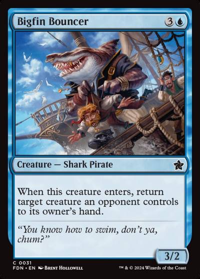 Bigfin Bouncer FDN-31 Foundations Magic card