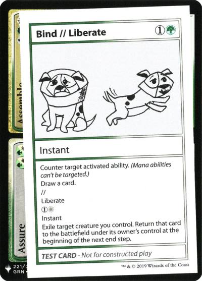 Bind // Liberate CMB1-88 Mystery Booster Playtest Cards 2019 Magic card