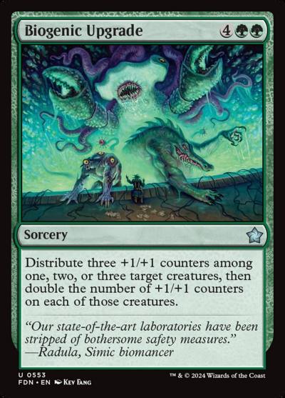 Biogenic Upgrade FDN-553 Foundations Magic card
