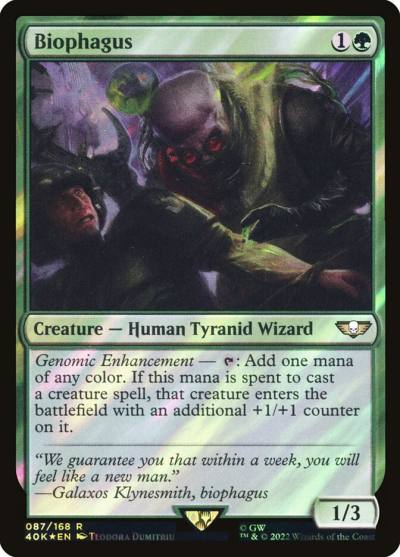 Biophagus 40K-87STAR Warhammer 40,000 Commander Magic card