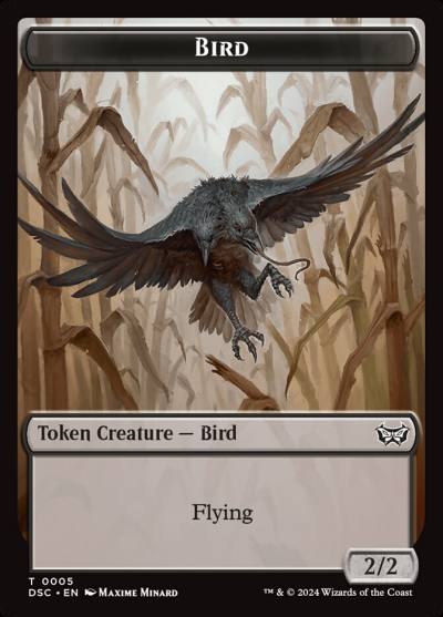 Bird TDSC-5 Duskmourn Commander Tokens Magic card