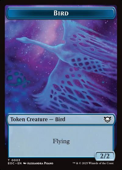 Bird TEOC-3 Edge of Eternities Commander Tokens Magic card