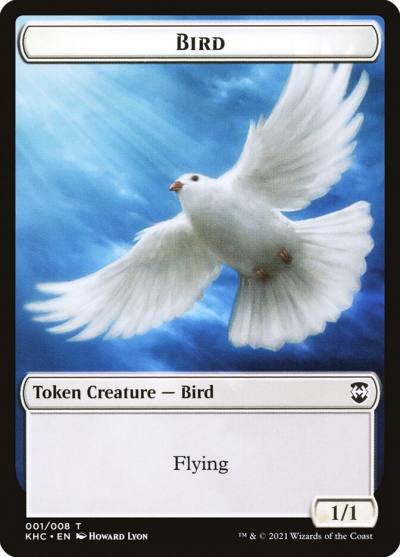 Bird TKHC-1 Kaldheim Commander Tokens Magic card