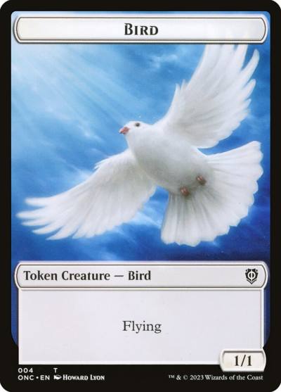 Bird TONC-4 Phyrexia: All Will Be One Commander Tokens Magic card