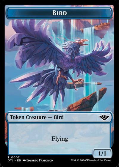 Bird TOTJ-7 Outlaws of Thunder Junction Tokens Magic card