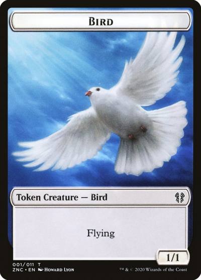 Bird TZNC-1 Zendikar Rising Commander Tokens Magic card