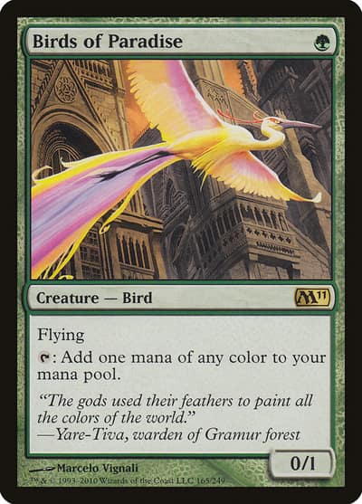 Birds of Paradise M11-165 Magic 2011 Magic card