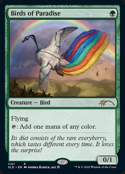 Birds of Paradise SLD-1147 Secret Lair Drop Magic card