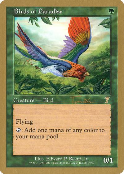 Birds of Paradise WC01-JT231 World Championship Decks 2001 Magic card