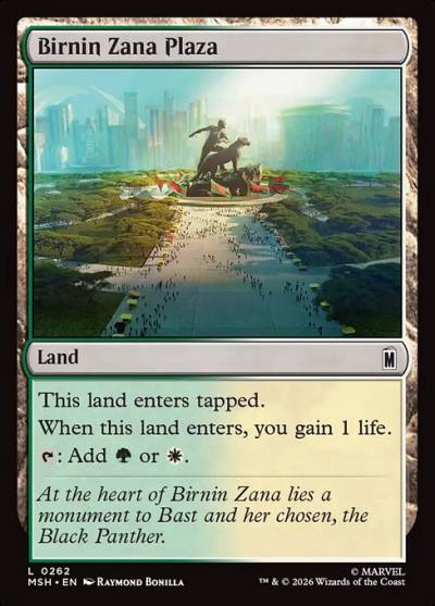 Birnin Zana Plaza MSH-262 Marvel Super Heroes Magic card