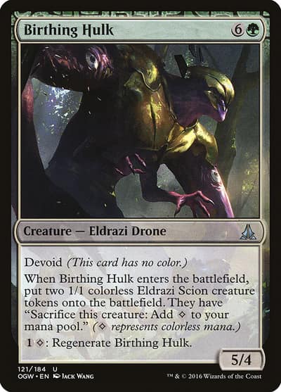 Birthing Hulk 121 Oath of the Gatewatch Magic card