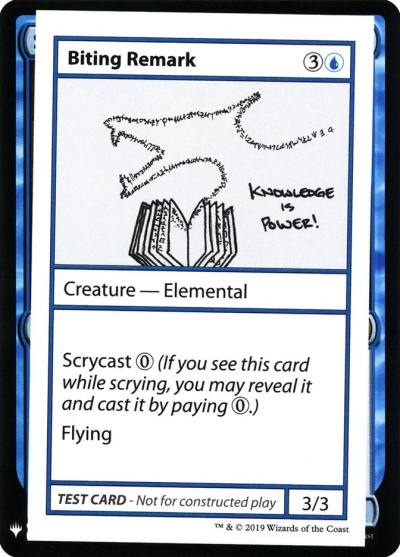 Biting Remark CMB1-17 Mystery Booster Playtest Cards 2019 Magic card