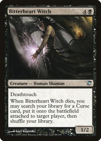 Bitterheart Witch 88 Innistrad Magic card